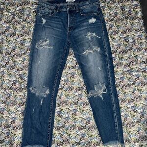 Pistola Sz 28 Distressed Blue Jeans